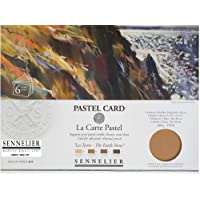 Sennelier Pastel - Tarjeta de Papel de Lija (30 x 40 cm- 6 Hojas de 4 Colores Surtidos) (France Import)